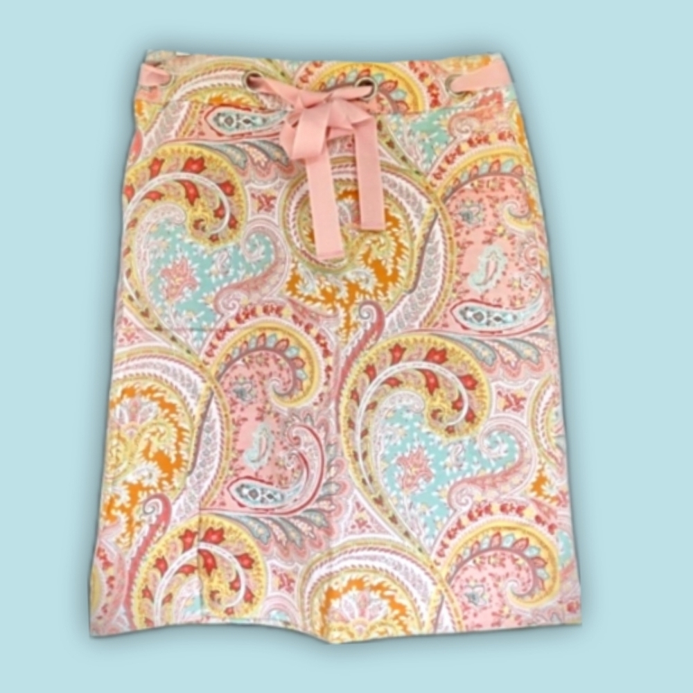 Bamboo Traders - 2 Petite - Paisley Skirt NWOT
